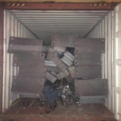 銅礦-鋼結(jié)構(gòu)體出口流程