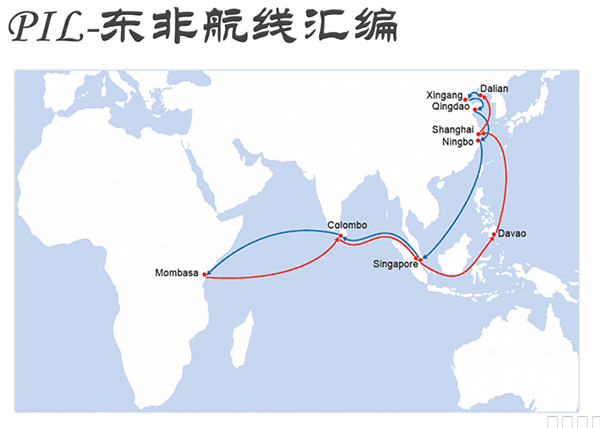 pil西非航線，旭洲物流，非洲出口