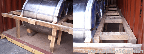 卷鋼裝箱實(shí)景圖