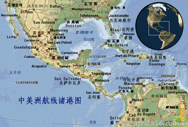 全球海運(yùn)主要航線以及主要港口一覽表_旭洲物流