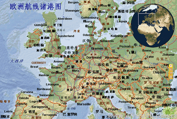 全球海運(yùn)主要航線以及主要港口一覽表_旭洲物流