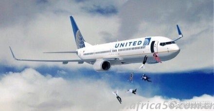 （圖為網(wǎng)友為諷刺美聯(lián)航所設(shè)計(jì)的廣告）