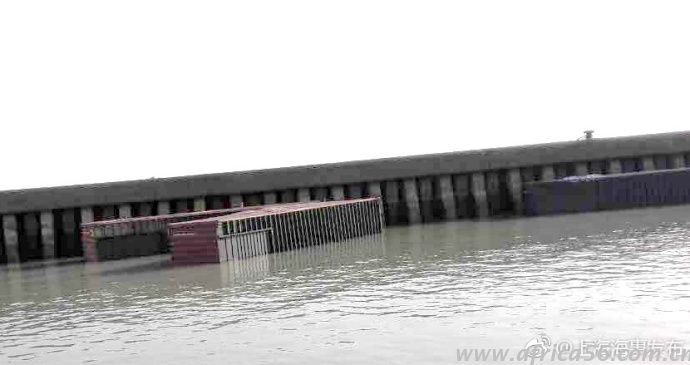 上海5月11日37個(gè)集裝箱落江，上海旭洲物流